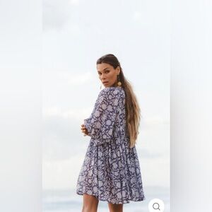 NWT: Daughters of India Kyra Mini Dress ~ Blue Iris